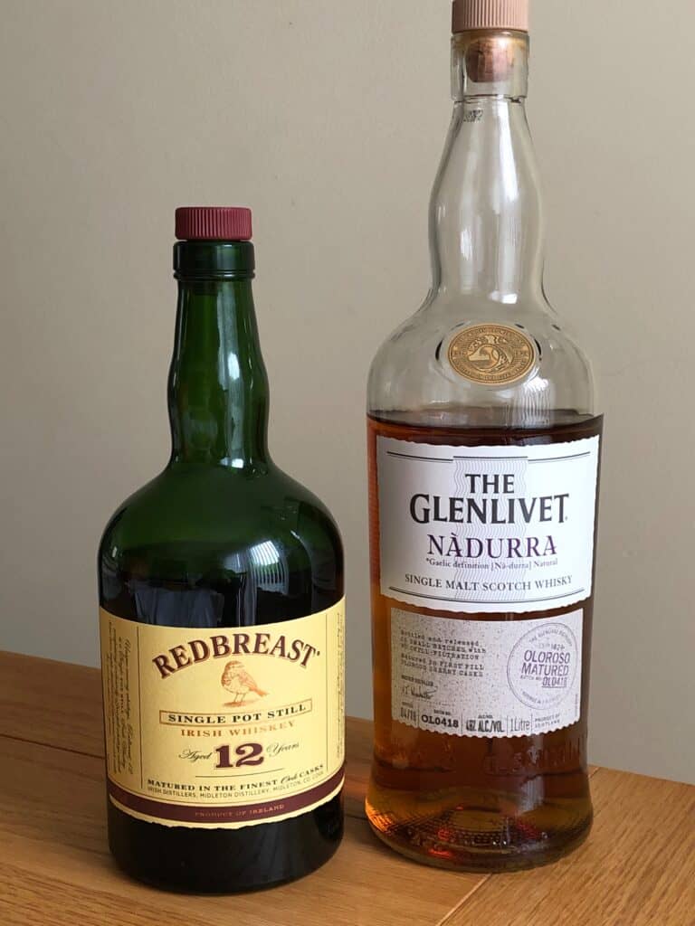 redbreast whisk(e)y and nadurra whisky